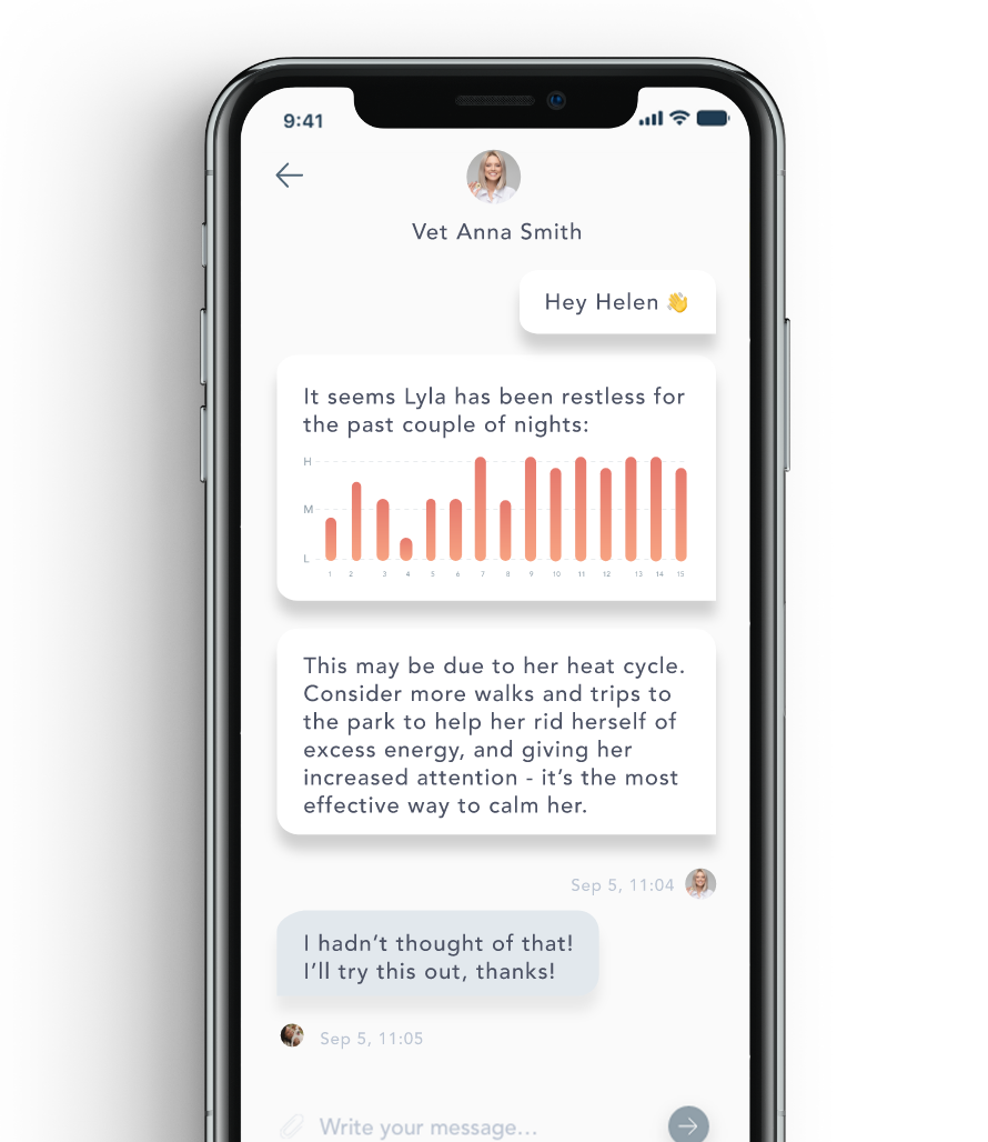 Findster Care's pet behavior analysis